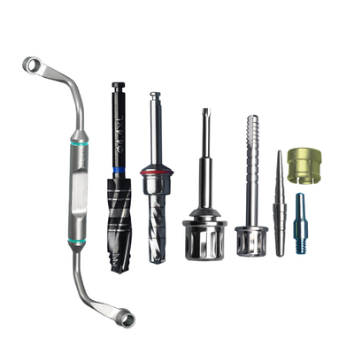 引导手术，导板，钻头，套筒起子，丝锥起子，衬套，螺丝，牙科产品